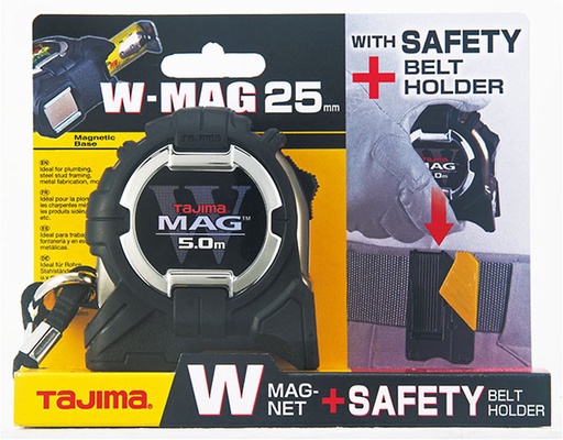 Flexometro Tajima W-Mag 5 m x 25 mm